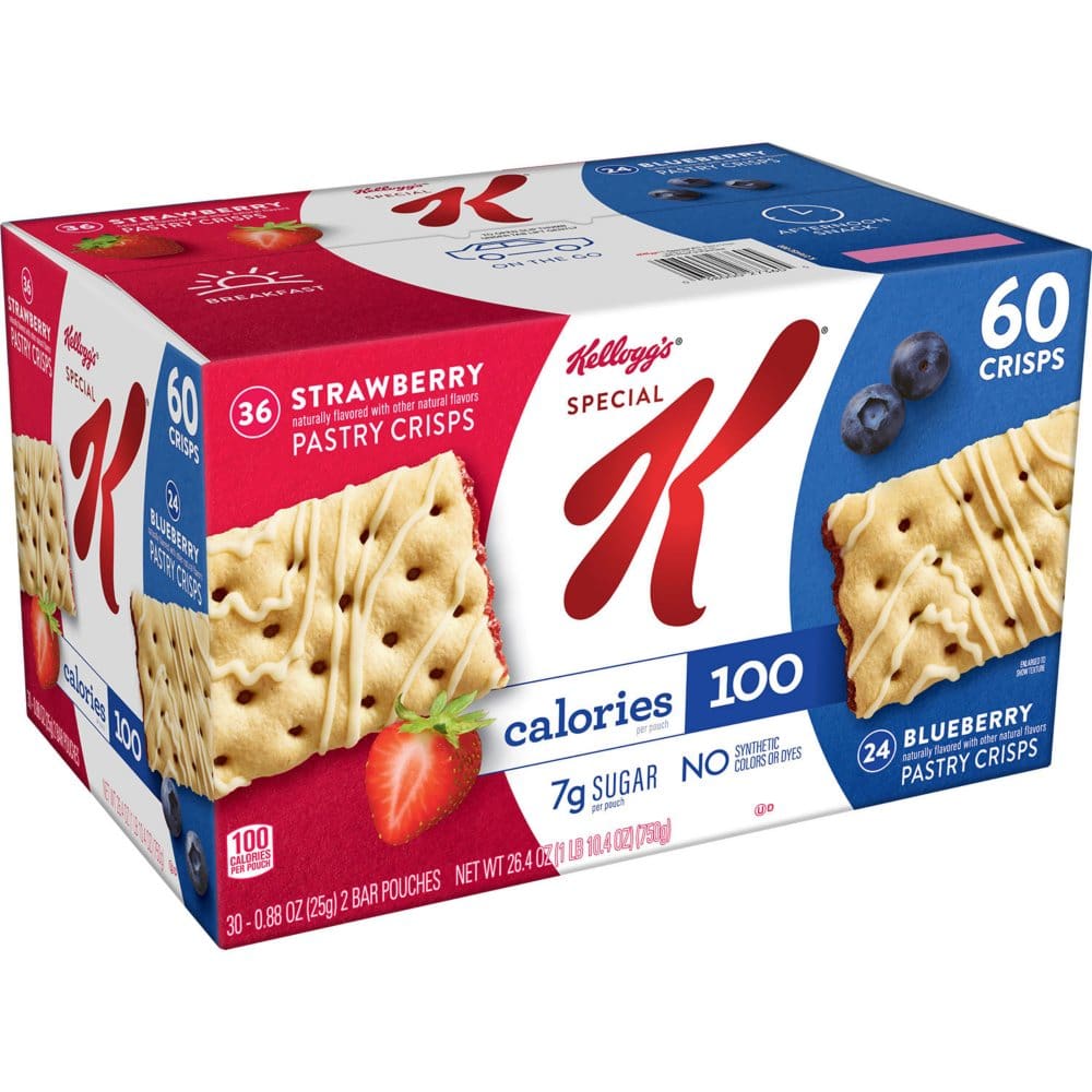 Kellogg’s Special K Pastry Crisps Strawberry and Blueberry (60 ct.) - Breakfast & Snack Bars - Kellogg’s Special