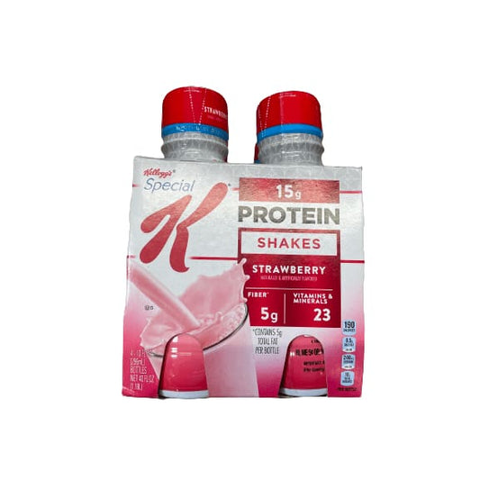 Kellogg's Kellogg's Special K Protein Shakes, Meal Replacement High Protein, Strawberry, 4 x 10 oz.