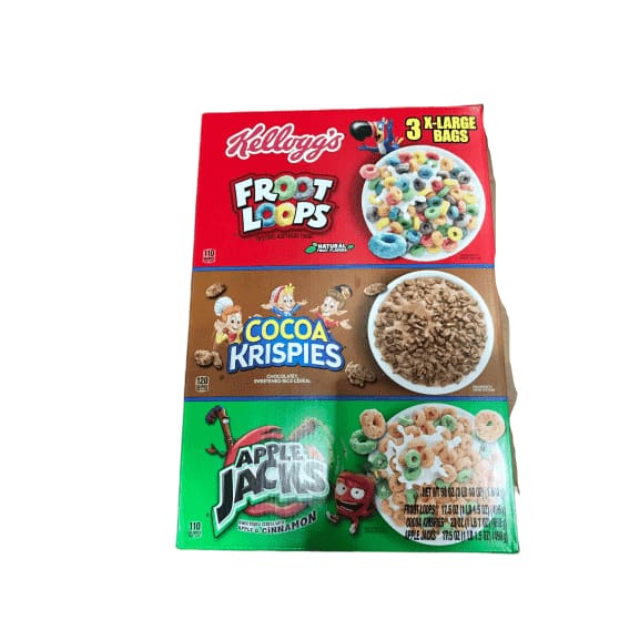 Kellogg's Tri Fun Cereal Pack, 3.625 LBS - ShelHealth.Com
