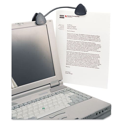 Kensington Flexclip Gooseneck Copyholder Monitor/laptop Mount Plastic Black - Office - Kensington®
