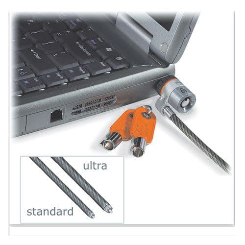 Kensington Microsaver Keyed Ultra Laptop Lock 6 Ft Carbon Strengthened Steel Cable 2 Keys - Janitorial & Sanitation - Kensington®