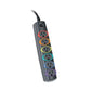 Kensington Smartsockets Color-coded Strip Surge Protector 6 Ac Outlets 7 Ft Cord 945 J Black - Technology - Kensington®