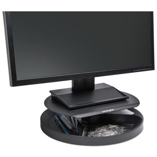 Kensington Spin2 Monitor Stand With Smartfit 12.6 X 12.6 X 2.25 To 3.5 Black Supports 40 Lbs - School Supplies - Kensington®