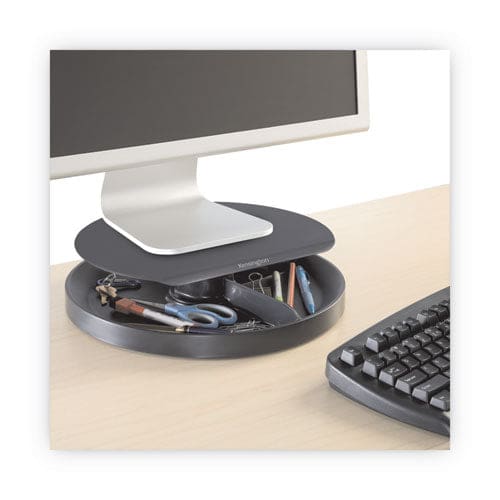 Kensington Spin2 Monitor Stand With Smartfit 12.6 X 12.6 X 2.25 To 3.5 Black Supports 40 Lbs - School Supplies - Kensington®