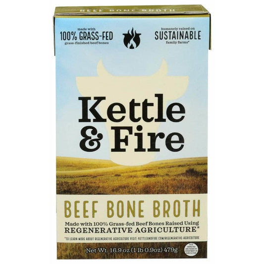 KETTLE AND FIRE KETTLE AND FIRE Regenerative Agriculture Beef Bone Broth, 16.9 oz