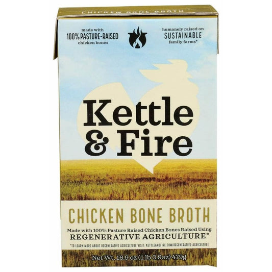 KETTLE AND FIRE KETTLE AND FIRE Regenerative Agriculture Chicken Bone Broth, 16.9 oz