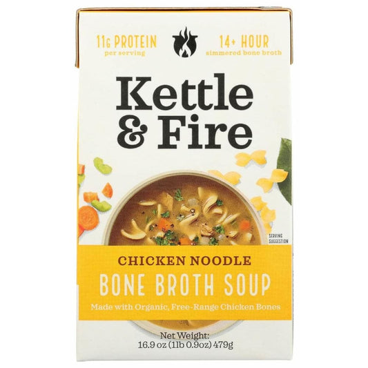 KETTLE AND FIRE KETTLE AND FIRE Soup Chicken Noodle, 16.9 oz