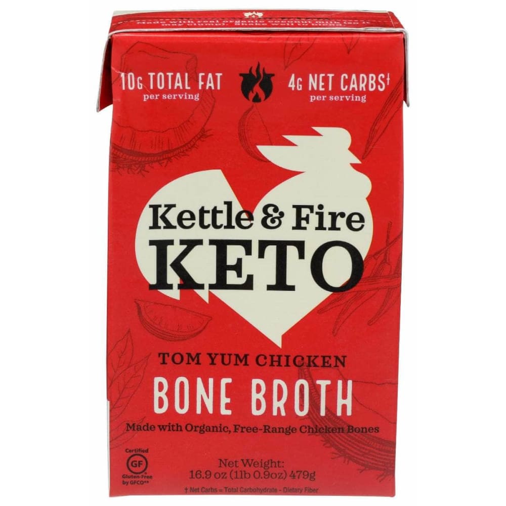 KETTLE AND FIRE KETTLE AND FIRE Tom Yum Chicken Broth, 16.9 oz