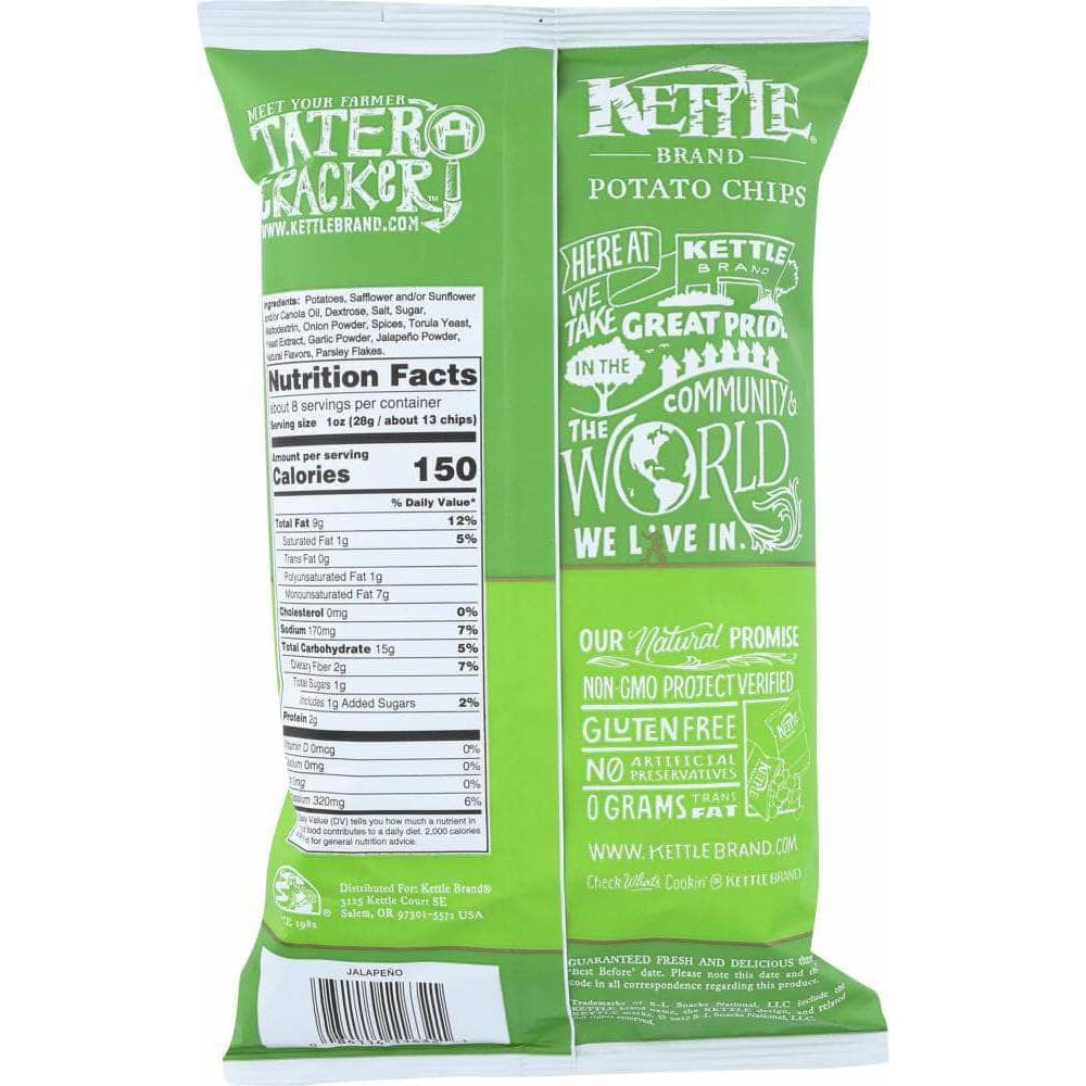 Kettle Brand Kettle Brand Jalapeno Potato Chips, 8.5 oz