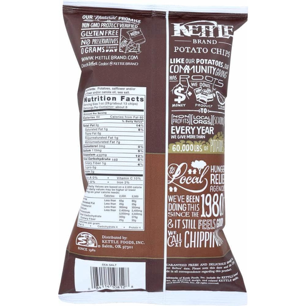 Kettle Brand Kettle Brand Potato Chips Sea Salt, 8.5 oz