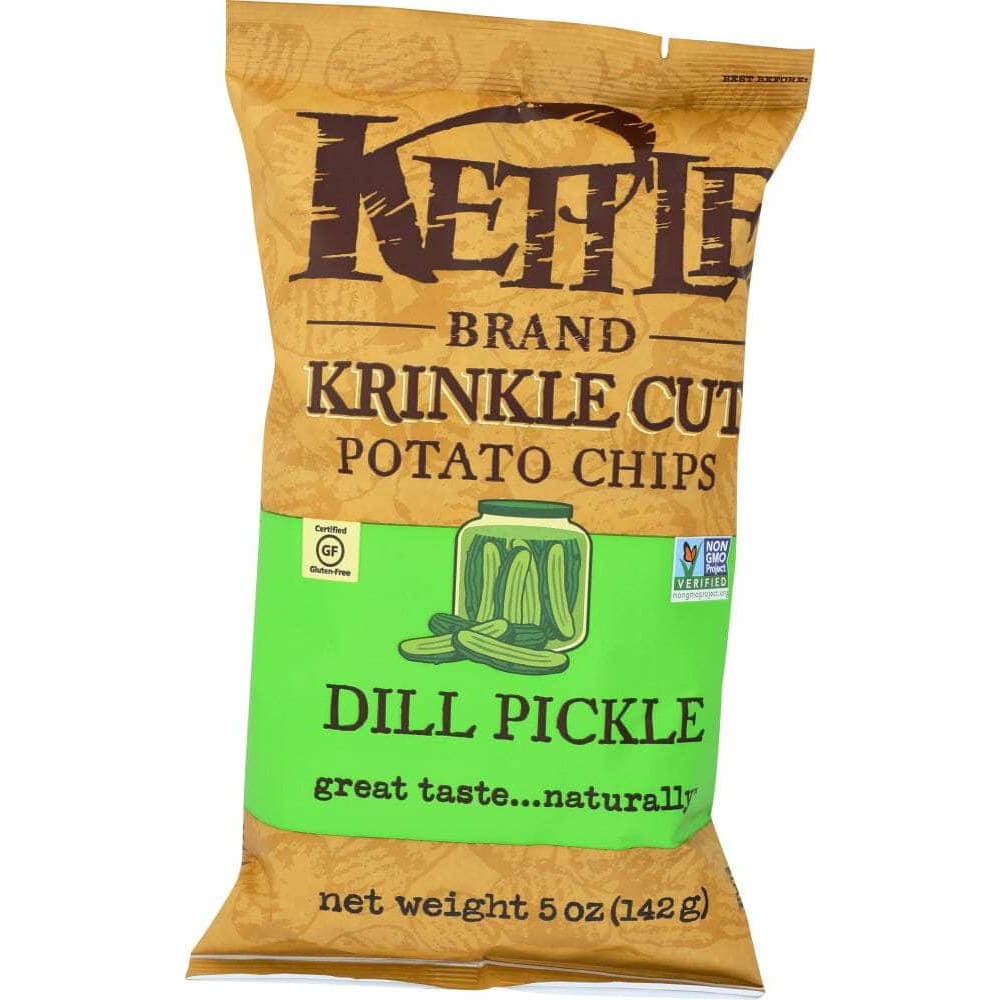 SNYDERS OF HANOVER Kettle Foods Krinkle Cut Potato Chips Dill Pickle, 5 Oz