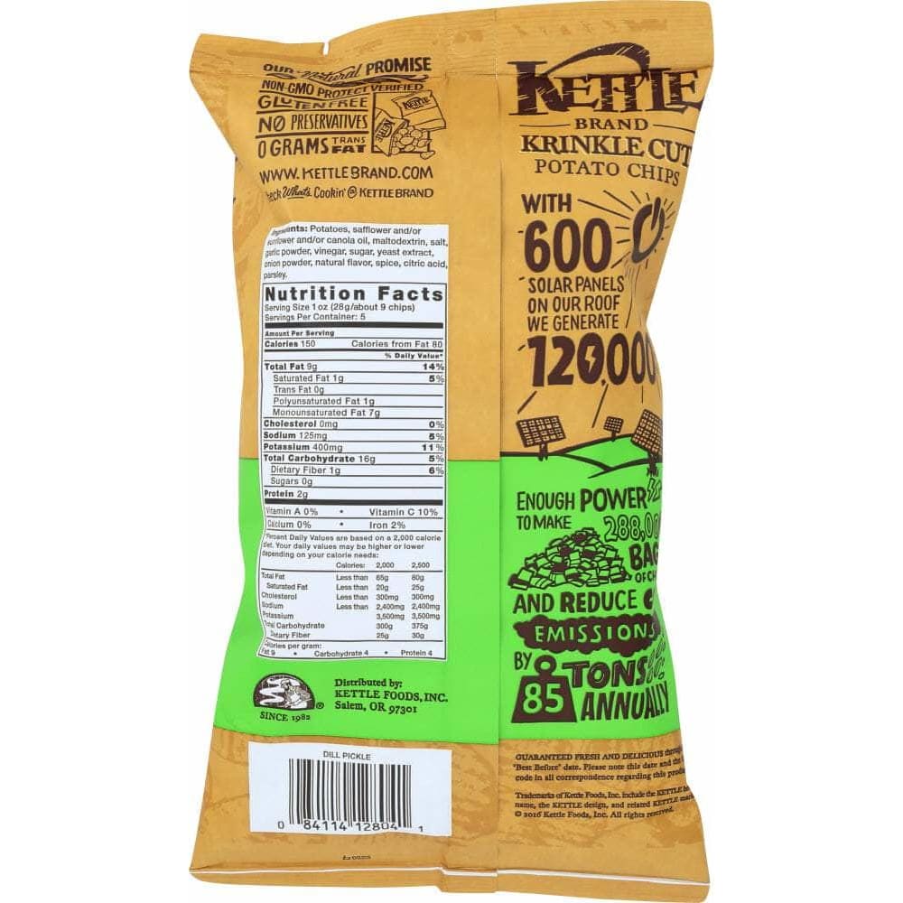 SNYDERS OF HANOVER Kettle Foods Krinkle Cut Potato Chips Dill Pickle, 5 Oz