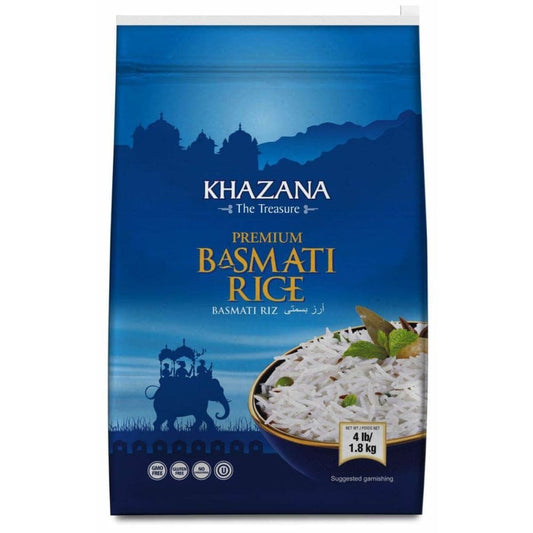 KHAZANA KHAZANA Rice Basmati Premium, 4 lb
