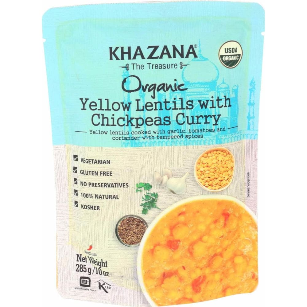 KHAZANA KHAZANA Yellow Lentils With Chickpeas Curry, 10 oz