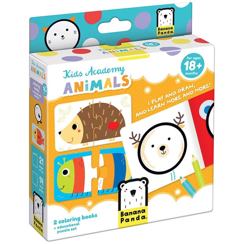 Kid Academy Animals 18M+ (Pack of 6) - Hands-On Activities - Banana Panda