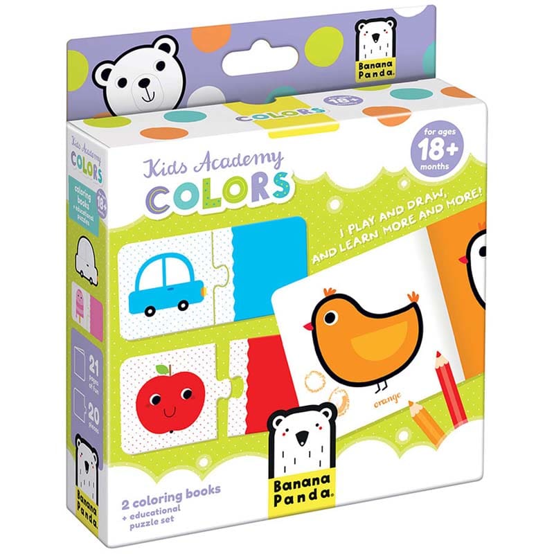 Kid Academy Colors 18M+ (Pack of 6) - Hands-On Activities - Banana Panda