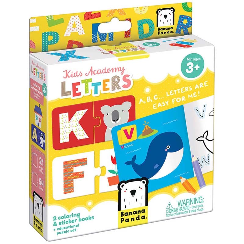 Kid Academy Letters 3+ (Pack of 6) - Language Arts - Banana Panda