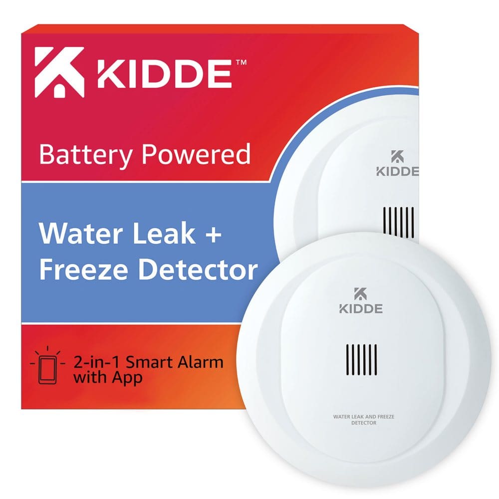 Kidde Smart Water Leak & Freeze Detector Battery Powered - Tools - Kidde