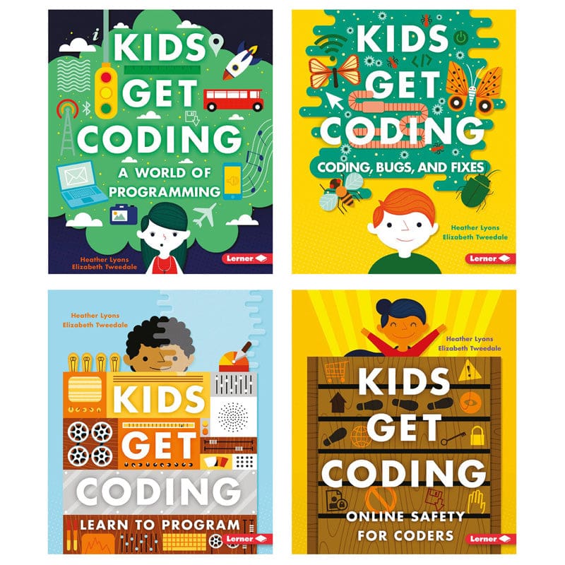 Kids Get Coding Set Of 4 Books - Activity Books & Kits - Lerner Publications