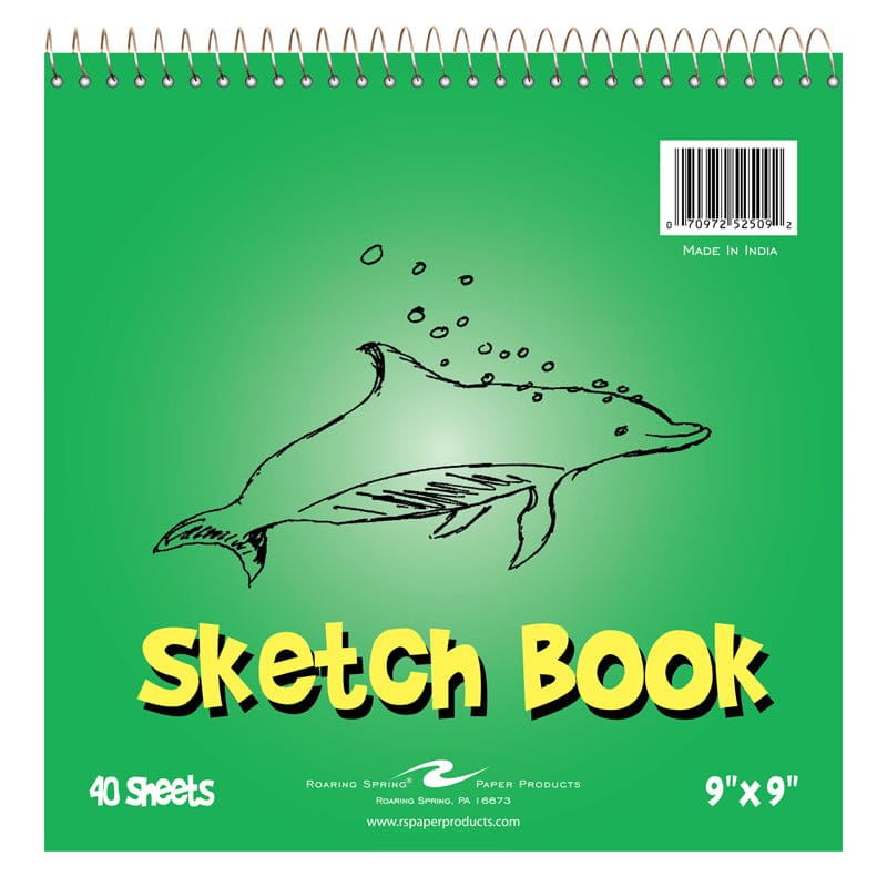 Kids Sketch Book 9X9 40 Sheets (Pack of 12) - Sketch Pads - Roaring Spring Paper Products
