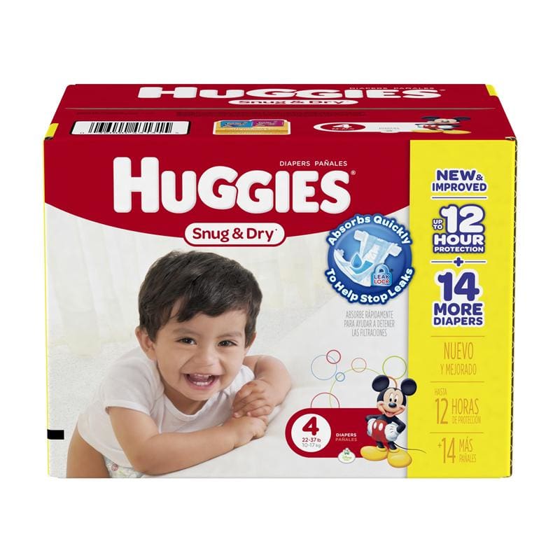 Kimberly Clark Huggies Size 4 Snug & Dry Cs116 CASE - Item Detail - Kimberly Clark