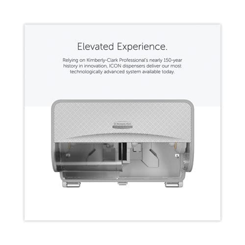 Kimberly-Clark Professional* Icon Coreless Standard Roll Toilet Paper Dispenser 8.43 X 13 X 7.25 Silver Mosaic - Janitorial & Sanitation -
