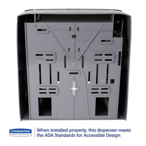 Kimberly-Clark Professional* Lev-r-matic Roll Towel Dispenser 13.3 X 9.8 X 13.5 Smoke - Janitorial & Sanitation - Kimberly-Clark