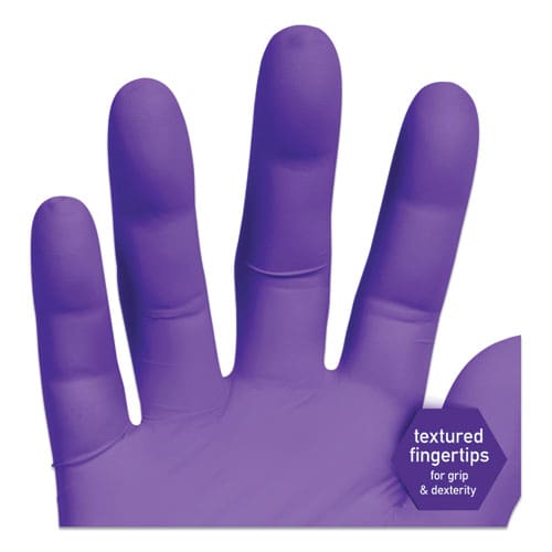 Kimtech Purple Nitrile Exam Gloves 242 Mm Length Large Purple 1,000/carton - Janitorial & Sanitation - Kimtech™