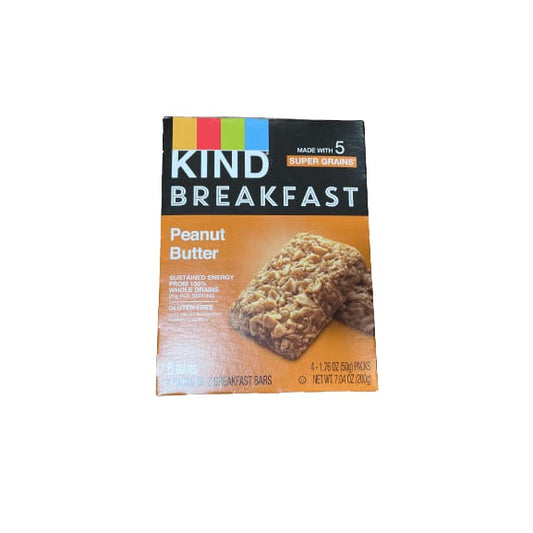 KIND KIND Breakfast Bars, Peanut Butter, 1.76 oz, 8 Count