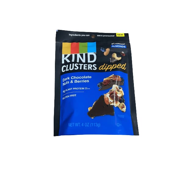 Kind Kind Dipped Clusters Dark Chocolate Nuts & Berries, 4 oz.
