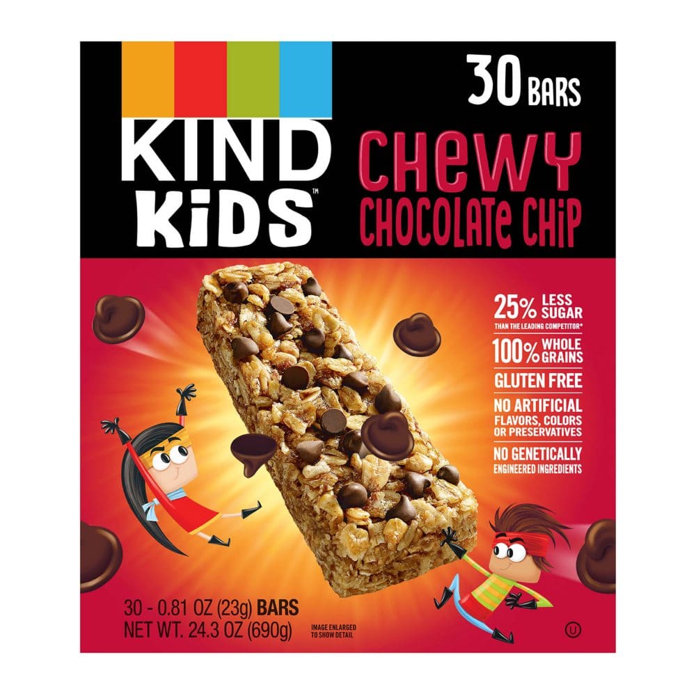 KIND Kids Chewy Chocolate Chip Granola Bars (30 ct.) - Breakfast & Snack Bars - KIND Kids