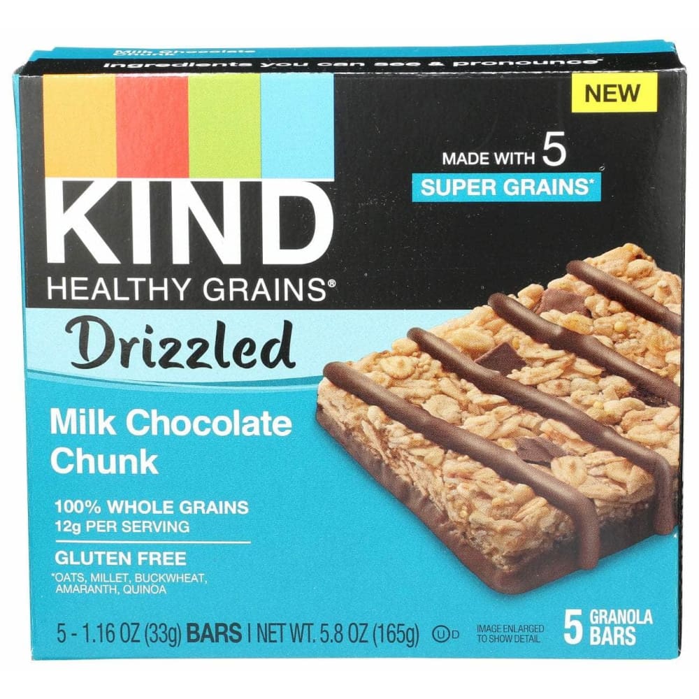 KIND Kind Milk Chocolate Chunk Drizzled Bar, 5.8 Oz