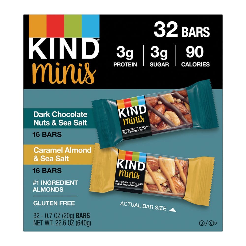 KIND Minis Variety Pack (32 pk.) - Diet Nutrition & Protein - KIND Minis