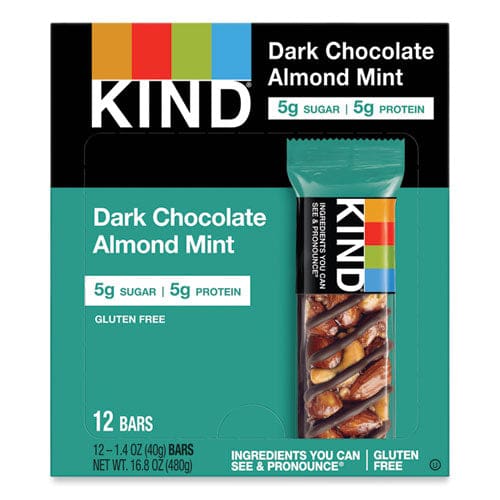 KIND Nuts And Spices Bar Dark Chocolate Almond Mint 1.4 Oz Bar 12/box - Food Service - KIND