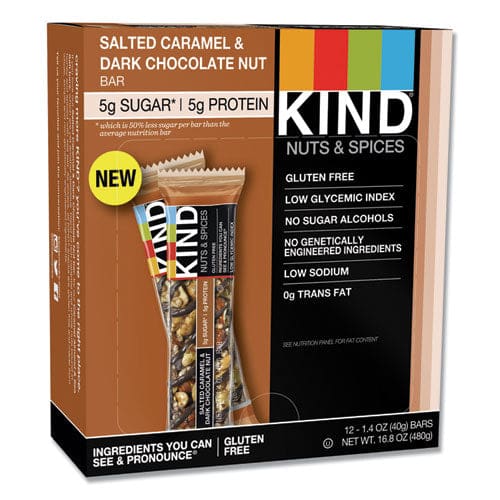 KIND Nuts And Spices Bar Dark Chocolate Almond Mint 1.4 Oz Bar 12/box - Food Service - KIND