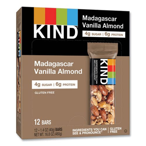 KIND Nuts And Spices Bar Madagascar Vanilla Almond 1.4 Oz 12/box - Food Service - KIND