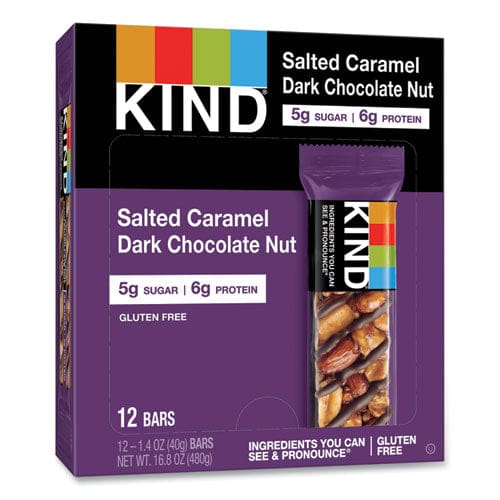 KIND Nuts And Spices Bar Salted Caramel And Dark Chocolate Nut 1.4 Oz 12/pack - Food Service - KIND