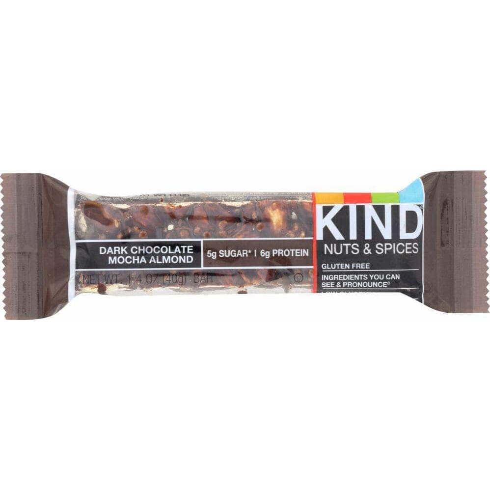 Kind Kind Nuts and Spices Dark Chocolate Mocha Almond Bar, 1.4 oz