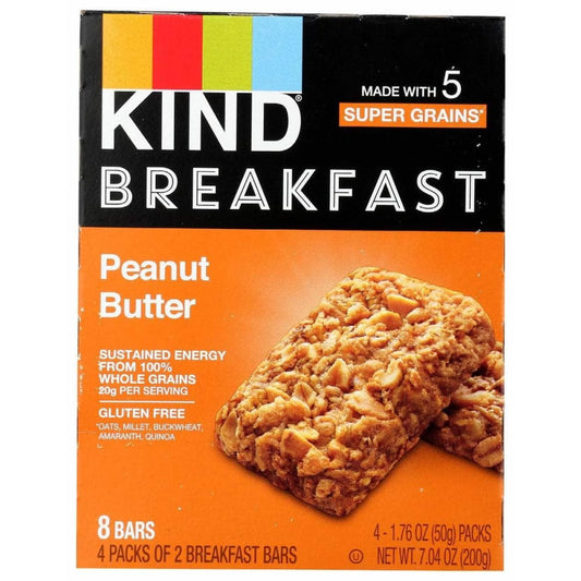 KIND KIND Peanut Butter Breakfast Bars 4 Count, 7.04 oz