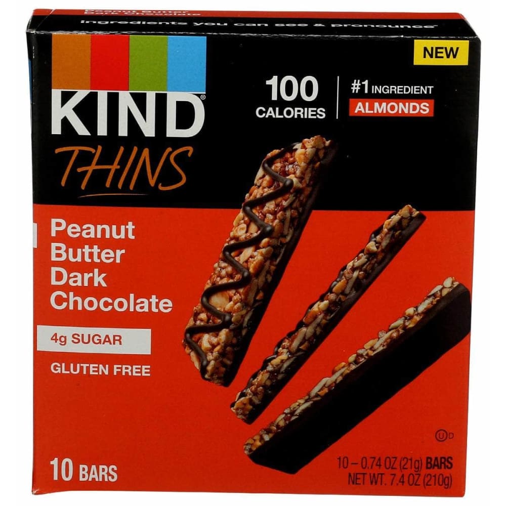 KIND Kind Peanut Butter Dark Chocolate Thins, 7.4 Oz