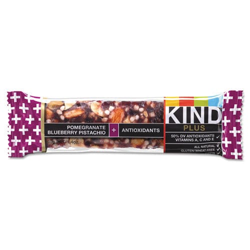 KIND Plus Nutrition Boost Bar Pom. Blueberry Pistachio/antioxidants 1.4 Oz 12/box - Food Service - KIND