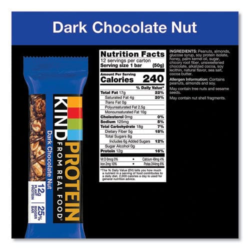 KIND Protein Bars Double Dark Chocolate 1.76 Oz 12/pack - Food Service - KIND