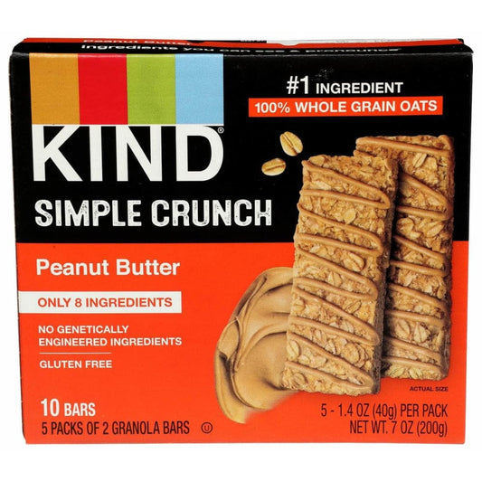 KIND KIND Simple Crunch Bars Peanut Butter, 7 oz