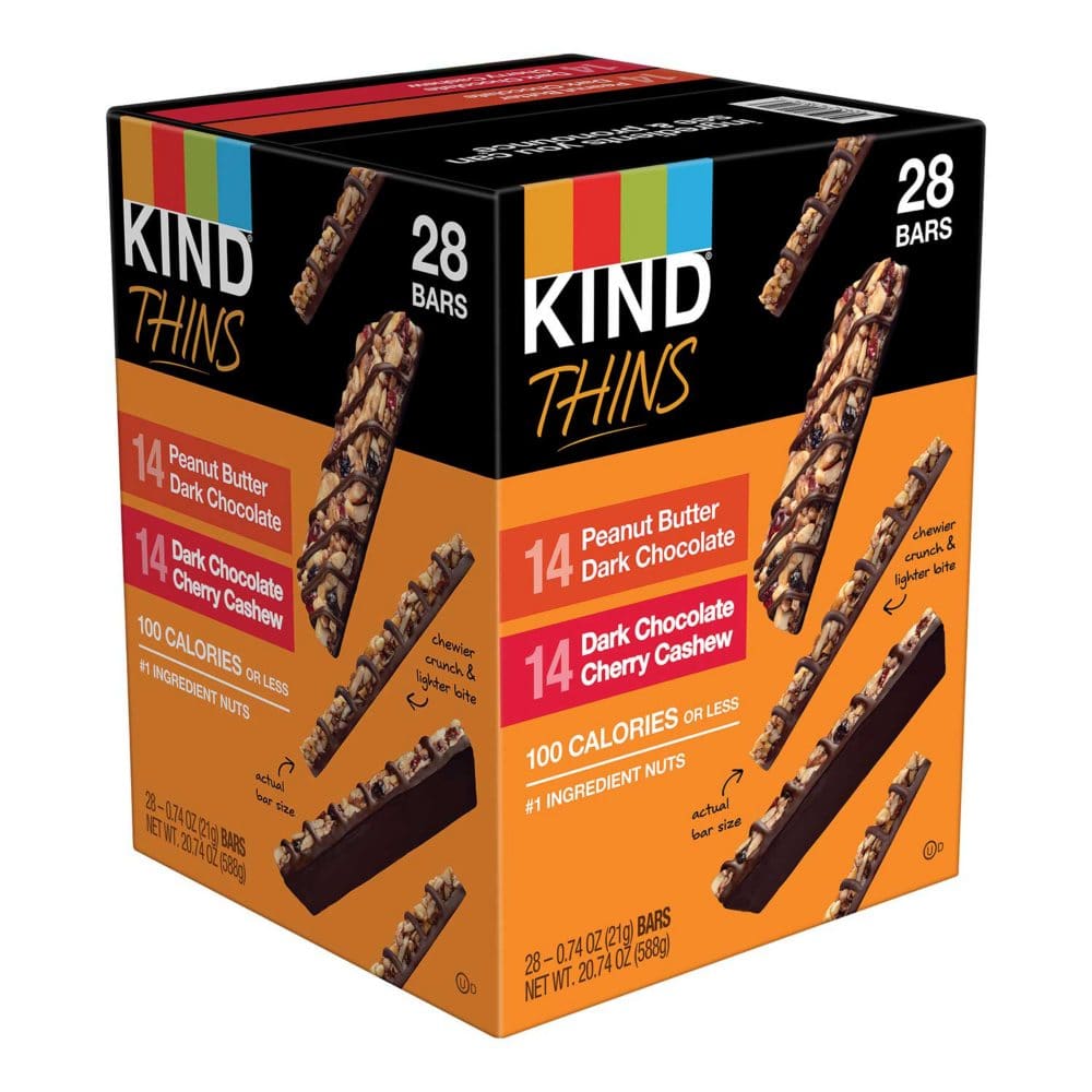 KIND Thins Bars Variety Pack (28 pk.) - Breakfast & Snack Bars - KIND Thins