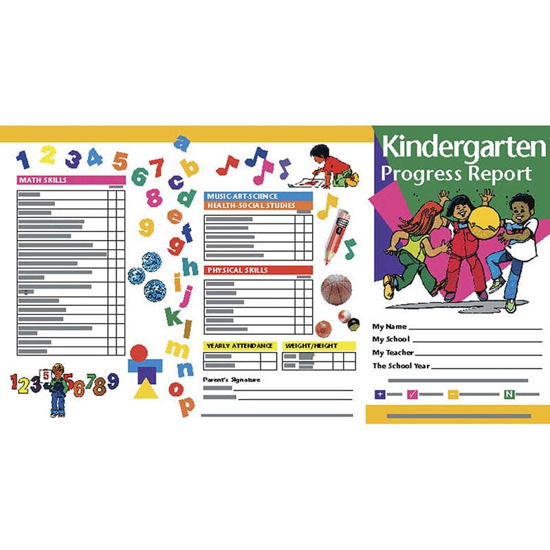Kindergarten Progress Reports 10/Pk (Pack of 12) - Progress Notices - Flipside