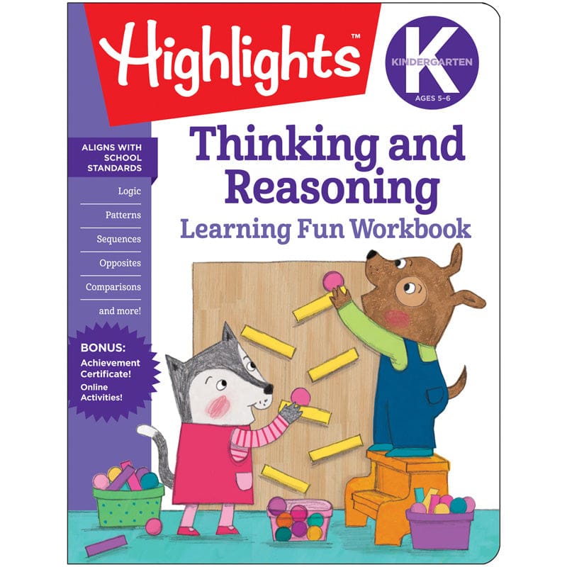 Kindergarten Thinking & Reasoning Learning Fun Workbooks Highlights (Pack of 10) - Books - Highlights For Children