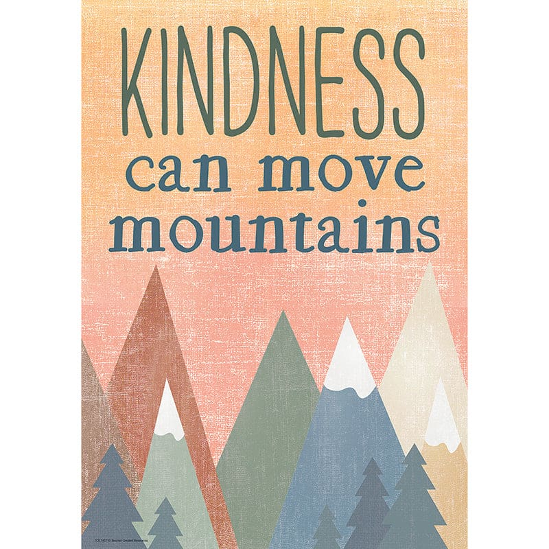 Kindness Can Move Mountains Poster (Pack of 12) - Motivational - Teacher Created Resources