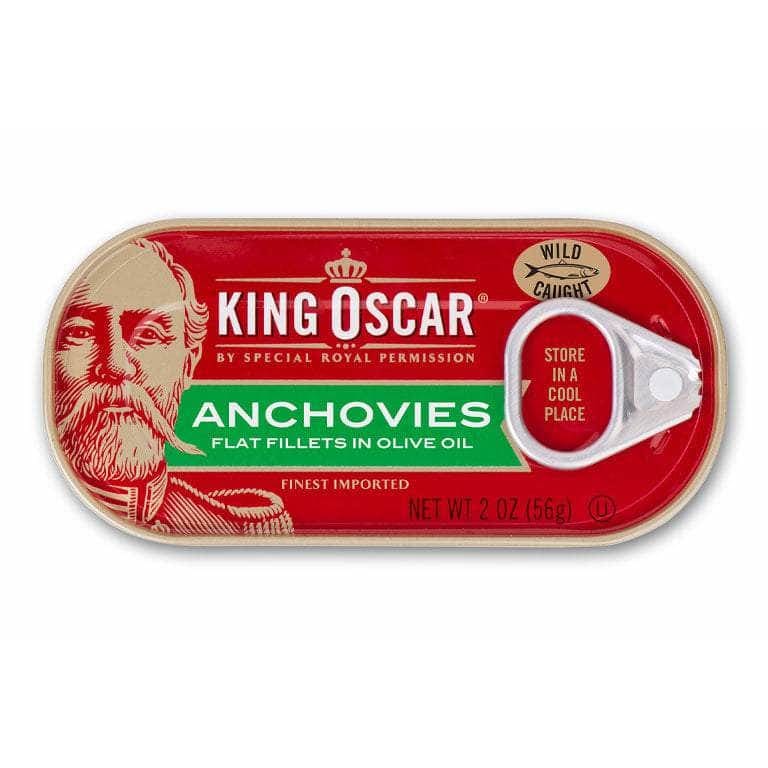 KING OSCAR Grocery > Pantry > Meat Poultry & Seafood KING OSCAR: Anchovy Flat, 2 oz