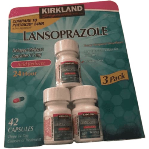 Kirkland Acid Reducer, 3 Pack, Delayed-Release, Total 42 Capsules - ShelHealth.Com