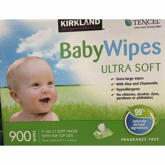 Kirkland Signature Baby Wipes (900 Wipes) - ShelHealth.Com